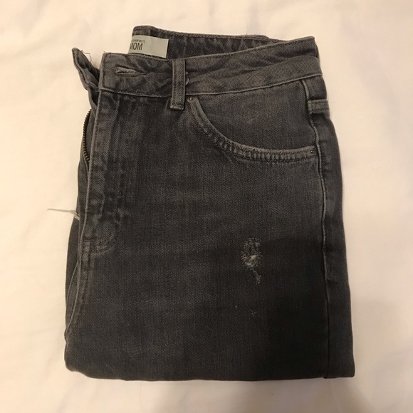 Topshop Denim - TopShop Faded Black Mom Jeans